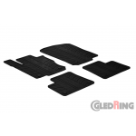Original Gledring Passform Fußmatten Gummimatten 4 Tlg.+Fixing - Mercedes-Benz ML W166 2011->